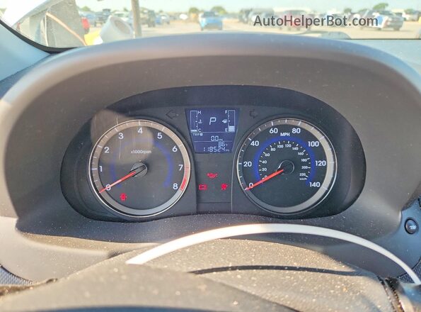 KMHCT4AE5GU075832 2016 HYUNDAI ACCENT White უკანა სავარძლების ხედი