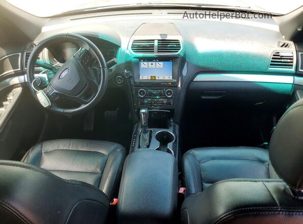 1FM5K8DH9HGA65829 2017 FORD EXPLORER Black Widok zestawu wskaźników