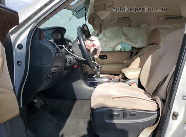 JN8AY2ND8J9052420 2018 NISSAN ARMADA Silver Widok deski rozdzielczej