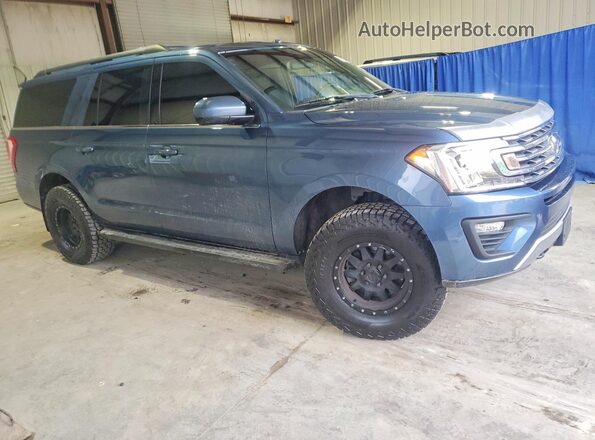 1FMJK1JT7KEA27596 2019 FORD EXPEDITION Blue Вид спереду