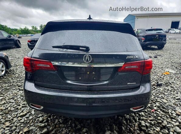 5FRYD4H47GB029057 2016 ACURA MDX Черный Вид сзади