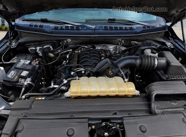1FTEW1E55KKE92448 2019 FORD F150 Blue Widok deski rozdzielczej