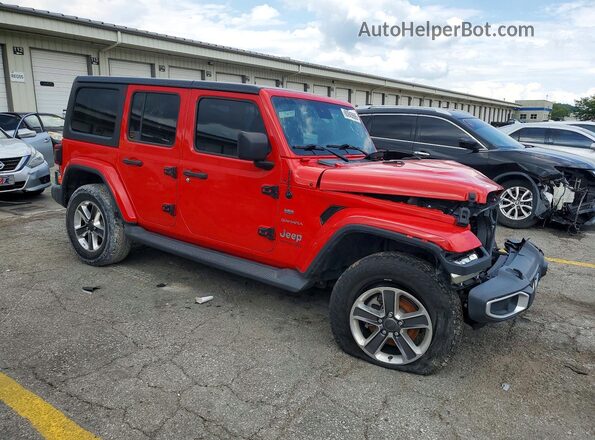 1C4HJXEN6LW218927 2020 JEEP WRANGLER Red Front view