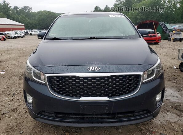 KNDMC5C10G6155424 2016 KIA SEDONA Black უკანა ხედი