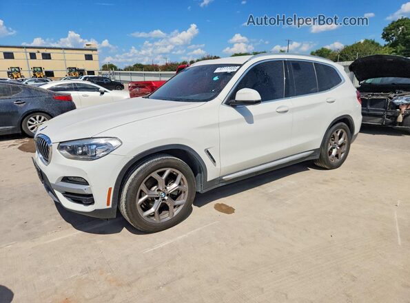 5UXTY3C08L9B55304 2020 BMW X3 White Հետևի ձախ