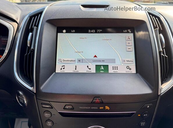 2FMPK4K9XKBB30814 2019 FORD EDGE Red Вид наклейки з VIN-кодом
