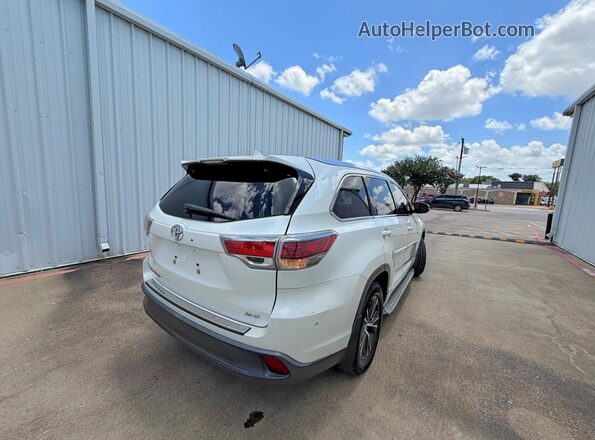 5TDKKRFH9GS155738 2016 TOYOTA HIGHLANDER White Вид спереду