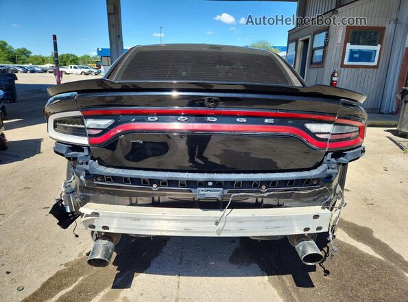 2C3CDXL92JH113101 2018 DODGE CHARGER Черный Вид салона спереди