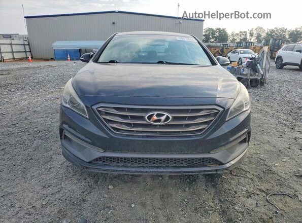5NPE34AF6GH310464 2016 HYUNDAI SONATA Black Հետևի տեսք