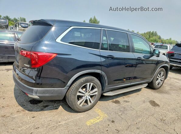 5FNYF6H85GB055232 2016 HONDA PILOT Черный Передняя правая четверть