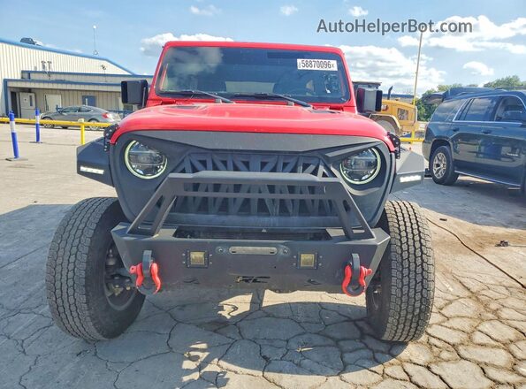 1C4HJXFN9LW152954 2020 JEEP WRANGLER Red უკანა ხედი