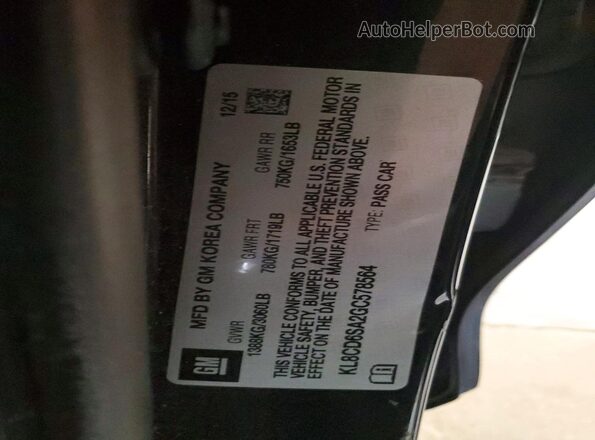 KL8CD6SA2GC578564 2016 CHEVROLET SPARK Black Սալոնի 360 աստիճան տեսք