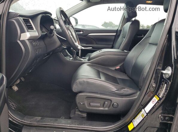 5TDKZRFH8KS573194 2019 TOYOTA HIGHLANDER Black Dashboard view