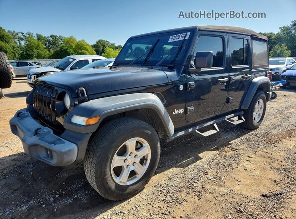 1C4HJXDG4JW147971 2018 JEEP WRANGLER Black Tył lewy