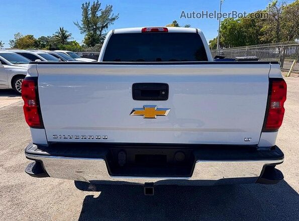 3GCPCRECXJG597832 2018 CHEVROLET SILVERADO Белый Вид салона спереди