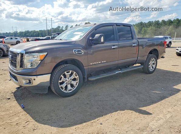 1N6BA1F24GN500967 2016 NISSAN TITAN Коричневый Задняя левая четверть