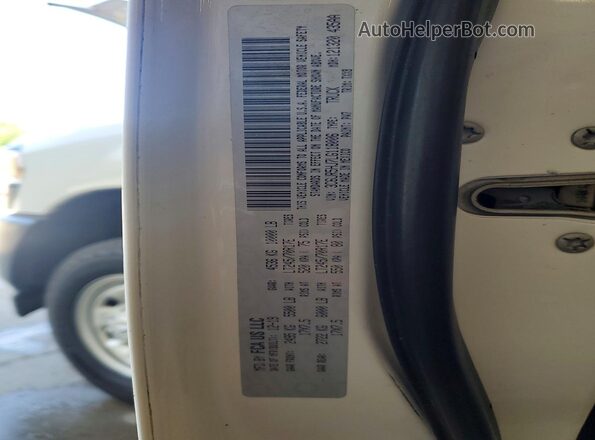 3C6UR5HJ7LG118006 2020 RAM 2500 White Widok naklejki z numerem VIN