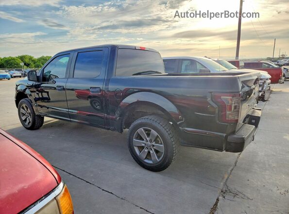 1FTEW1CP1JKC62893 2018 FORD F150 Black Tył prawy