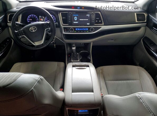 5TDBZRFH2KS996496 2019 TOYOTA HIGHLANDER White Dashboard view
