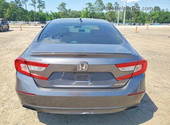 1HGCV1F3XJA056272 2018 HONDA ACCORD Серый Вид салона спереди