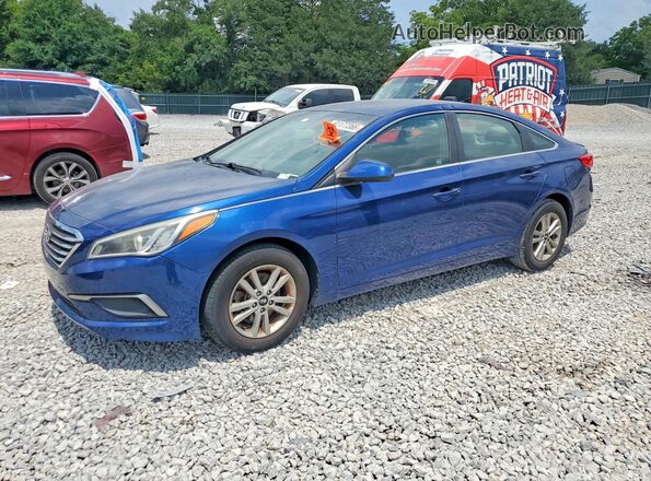 5NPE24AF5HH487530 2017 HYUNDAI SONATA Blue Задня ліва чверть