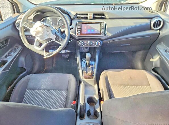3N1CN8DV6ML896996 2021 NISSAN VERSA White ხელსაწყოთა პანელის ხედი