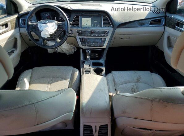 5NPE34AF7HH497781 2017 HYUNDAI SONATA Blue Вид щитка приладів