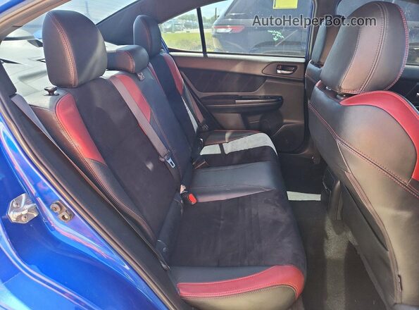 JF1VA2M66H9806287 2017 SUBARU WRX Blue Widok wnętrza z tyłu
