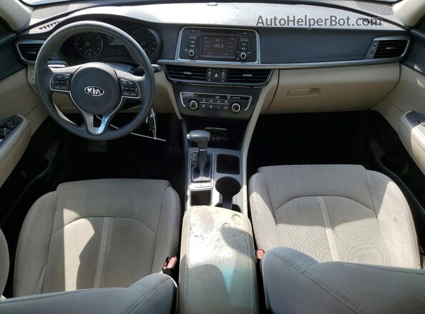 5XXGT4L39GG055736 2016 KIA OPTIMA White Սարքավորումների վահանակի տեսք