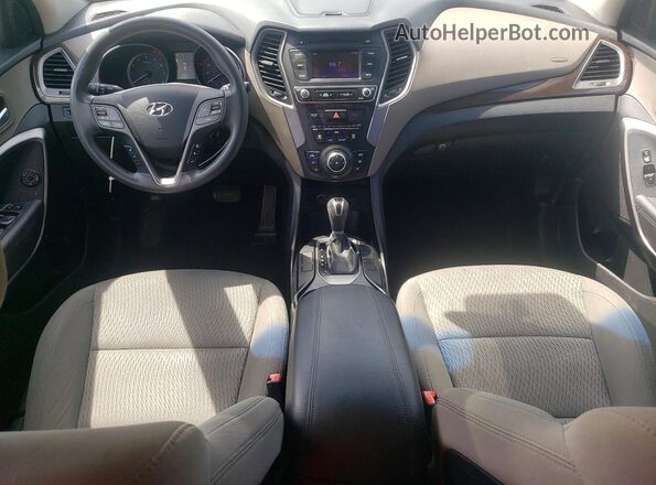 5XYZT3LB6JG557830 2018 HYUNDAI SANTA Gray Widok zestawu wskaźników