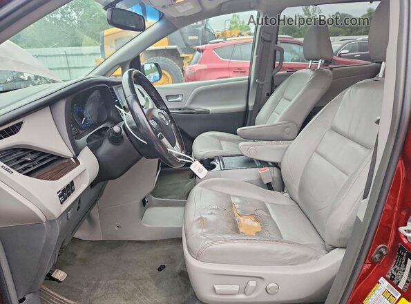 5TDDK3DC7GS145495 2016 TOYOTA SIENNA Red Առջևի վահանակի տեսք