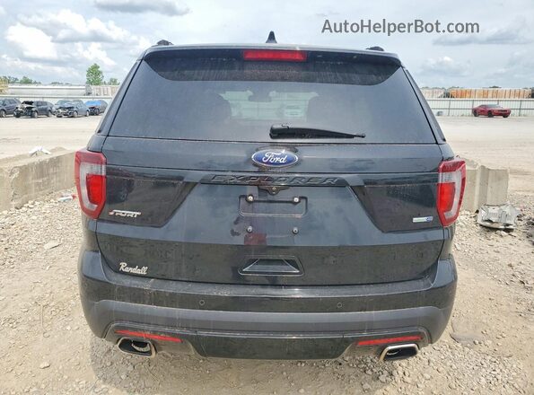 1FM5K8GT6HGD62413 2017 FORD EXPLORER Black წინა სალონის ხედი