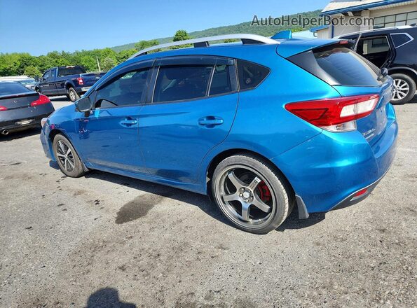 4S3GTAC67K3716374 2019 SUBARU IMPREZA Blue Trasero derecho