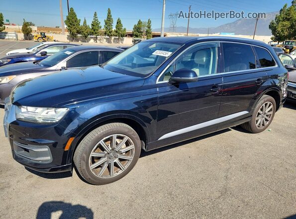 WA1LAAF77HD033158 2017 AUDI Q7 Blue Հետևի ձախ