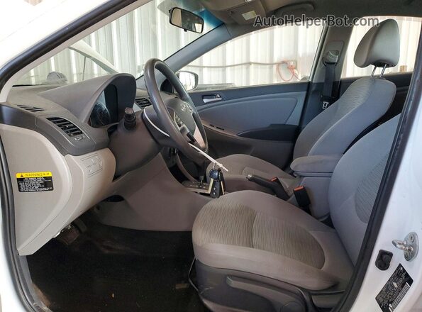 KMHCT4AE8HU253931 2017 HYUNDAI ACCENT White Առջևի վահանակի տեսք