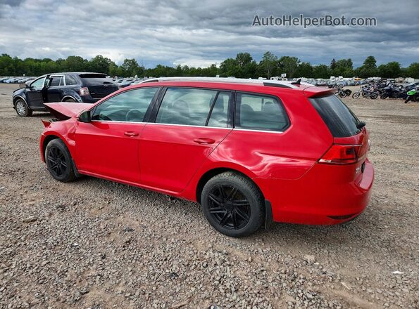 3VWC17AUXHM500905 2017 VOLKSWAGEN GOLF Красный Задняя правая четверть
