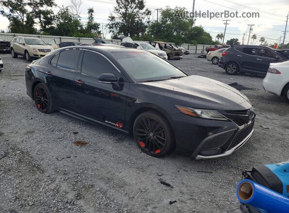 4T1K61AK1MU442972 2021 TOYOTA CAMRY Black Դիմացի տեսք