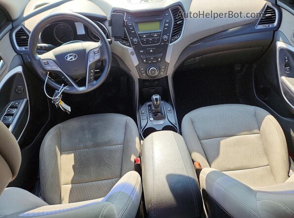 5XYZT3LB0GG312708 2016 HYUNDAI SANTA White Սարքավորումների վահանակի տեսք