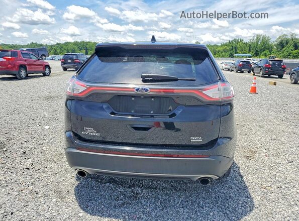 2FMPK3J95JBB30701 2018 FORD EDGE Black წინა სალონის ხედი