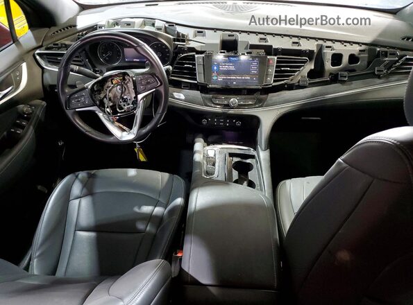 5GAERBKW8NJ165919 2022 BUICK ENCLAVE Maroon Widok deski rozdzielczej