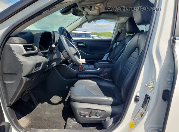 5TDKDRAH4PS008664 2023 TOYOTA HIGHLANDER White წინა პანელის ხედი