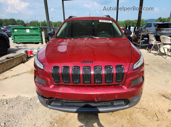 1C4PJLAS5HW617352 2017 JEEP CHEROKEE Red Вид ззаду