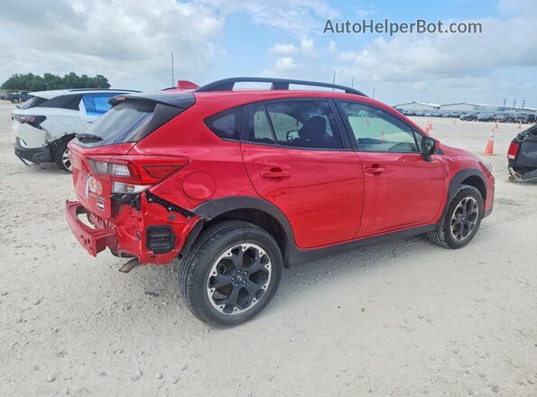 JF2GTAPC1M8227332 2021 SUBARU CROSSTREK Red Delantero derecho