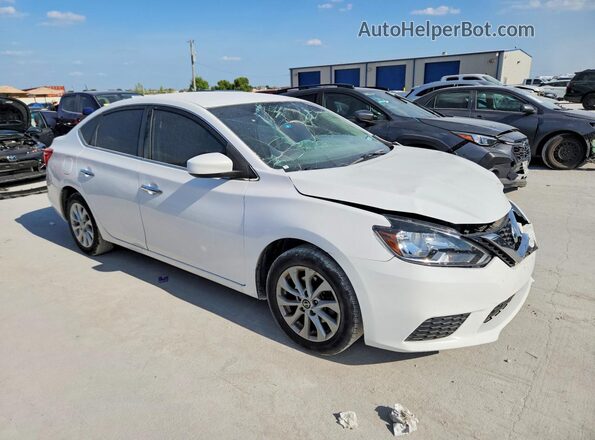 3N1AB7AP8KY340026 2019 NISSAN SENTRA White Vista frontal