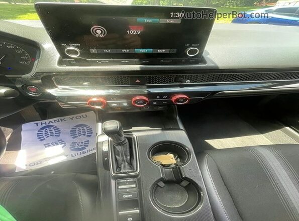 2HGFE2F59NH606346 2022 HONDA CIVIC Red VIN sticker view