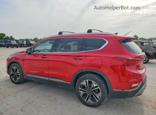 5NMS53AAXLH225856 2020 HYUNDAI SANTA Red Задня права чверть