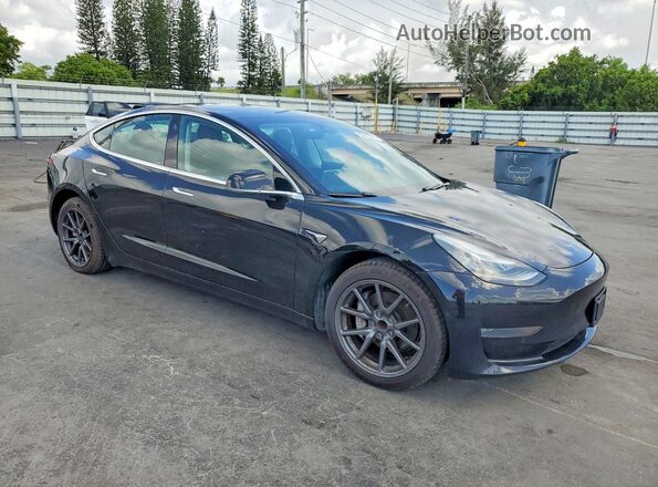 5YJ3E1EAXKF416096 2019 TESLA MODEL 3 Black Вид спереду