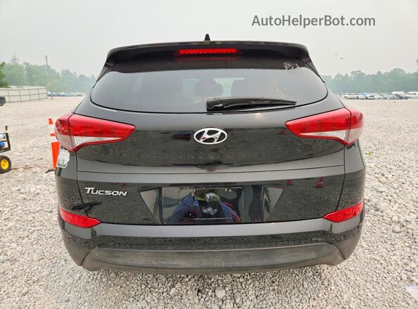 KM8J33A49JU712589 2018 HYUNDAI TUCSON Black წინა სალონის ხედი