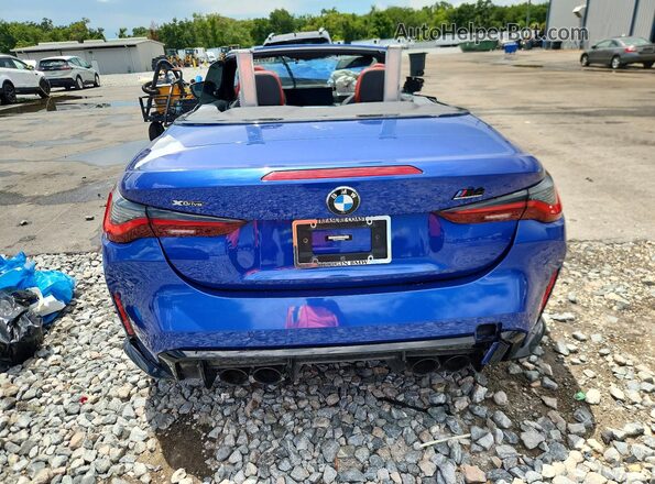WBS33BA03RCN05324 2024 BMW M4 Синий Вид салона спереди