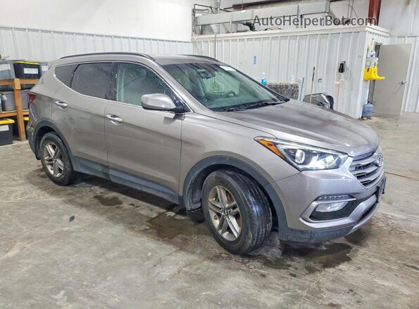 5XYZUDLB8HG445608 2017 HYUNDAI SANTA Gray წინა ხედი